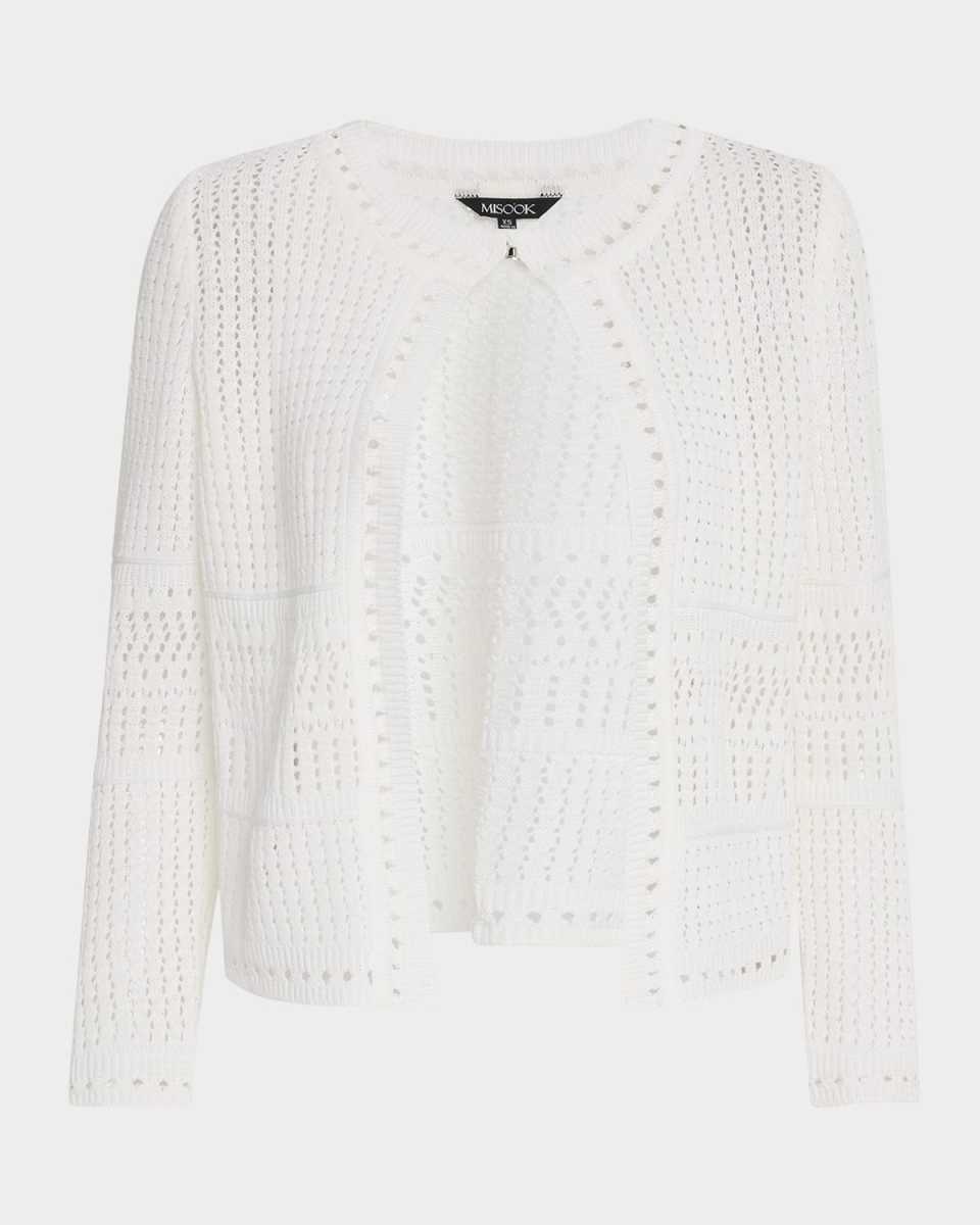 Modern Fit Pointelle Knit Jacket